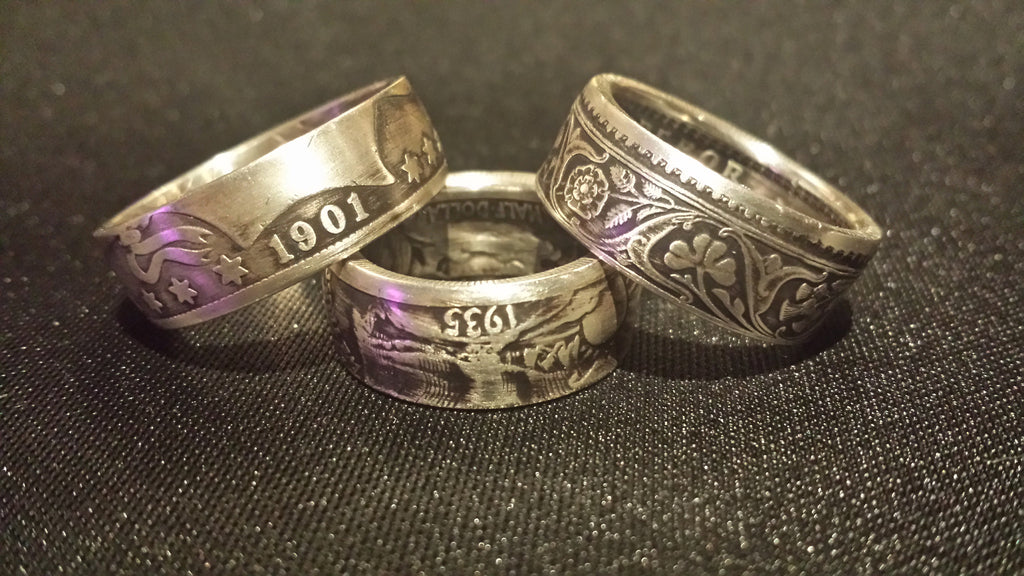 Silver Coin Rings