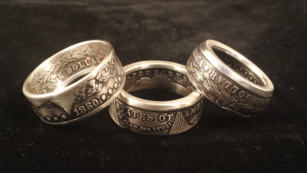 Morgan Silver Dollar Coin Rings